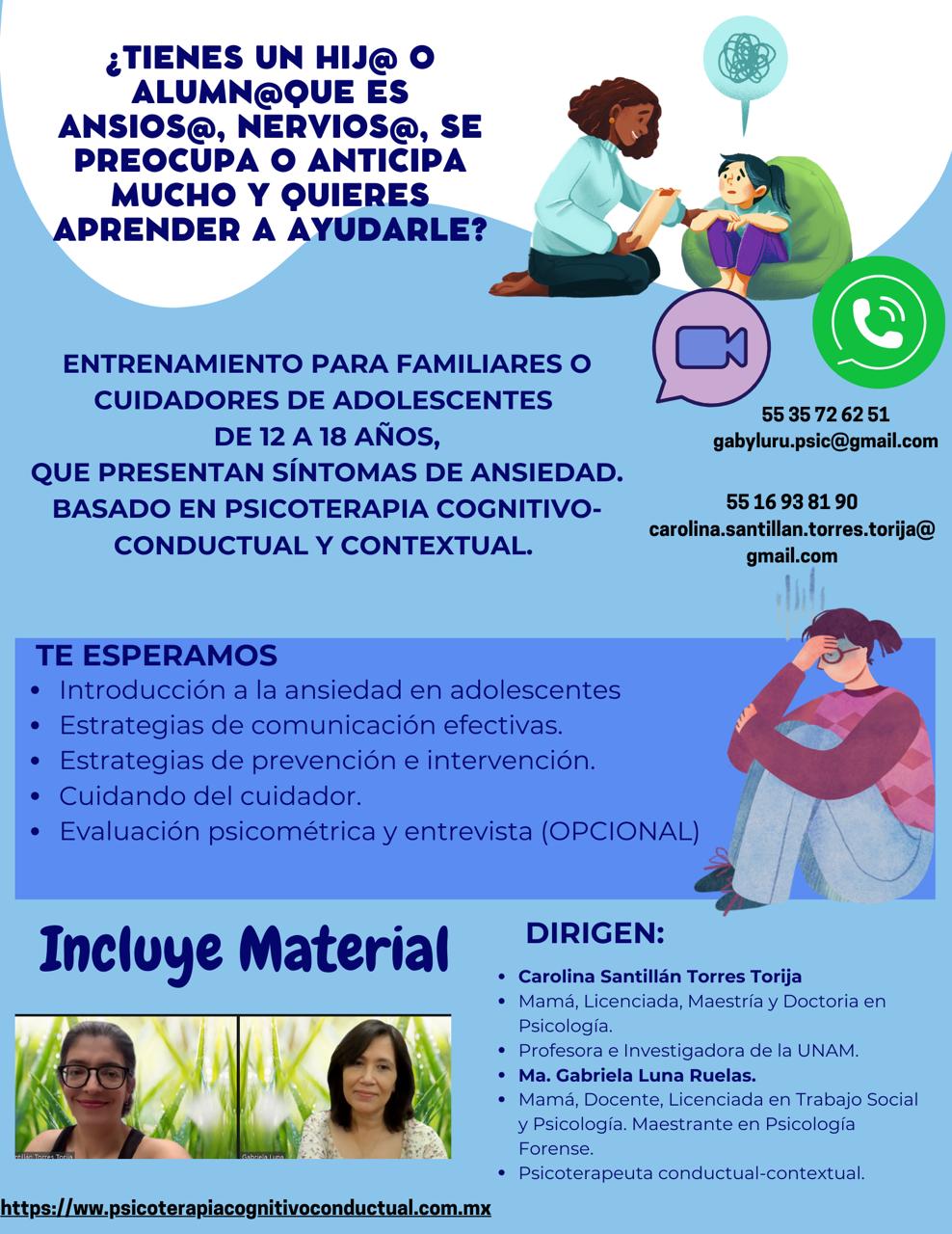 Psicoterapia Dra. Carolina Santillán Torres Torija